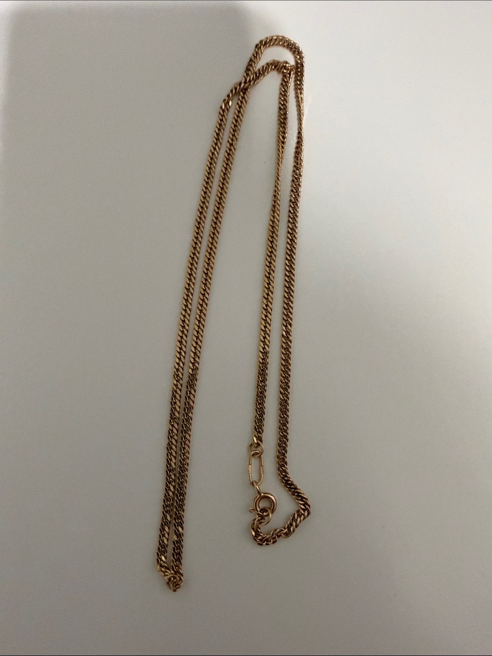 Women's Gold Rope Chain Necklace - Polished Everyday Pendant Chain